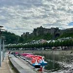 à Bouillon, Vintage Vue Sur Le Château Appartamento *