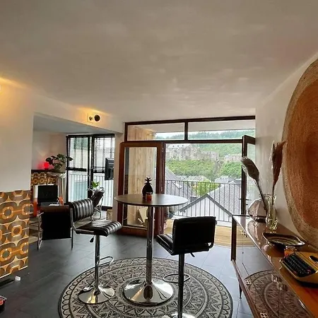 A Bouillon, Vintage Vue Sur Le Chateau شقة *