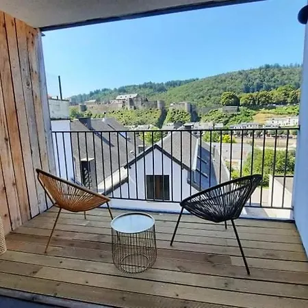 à Bouillon, Vintage Vue Sur Le Château Apartamento Bouillon